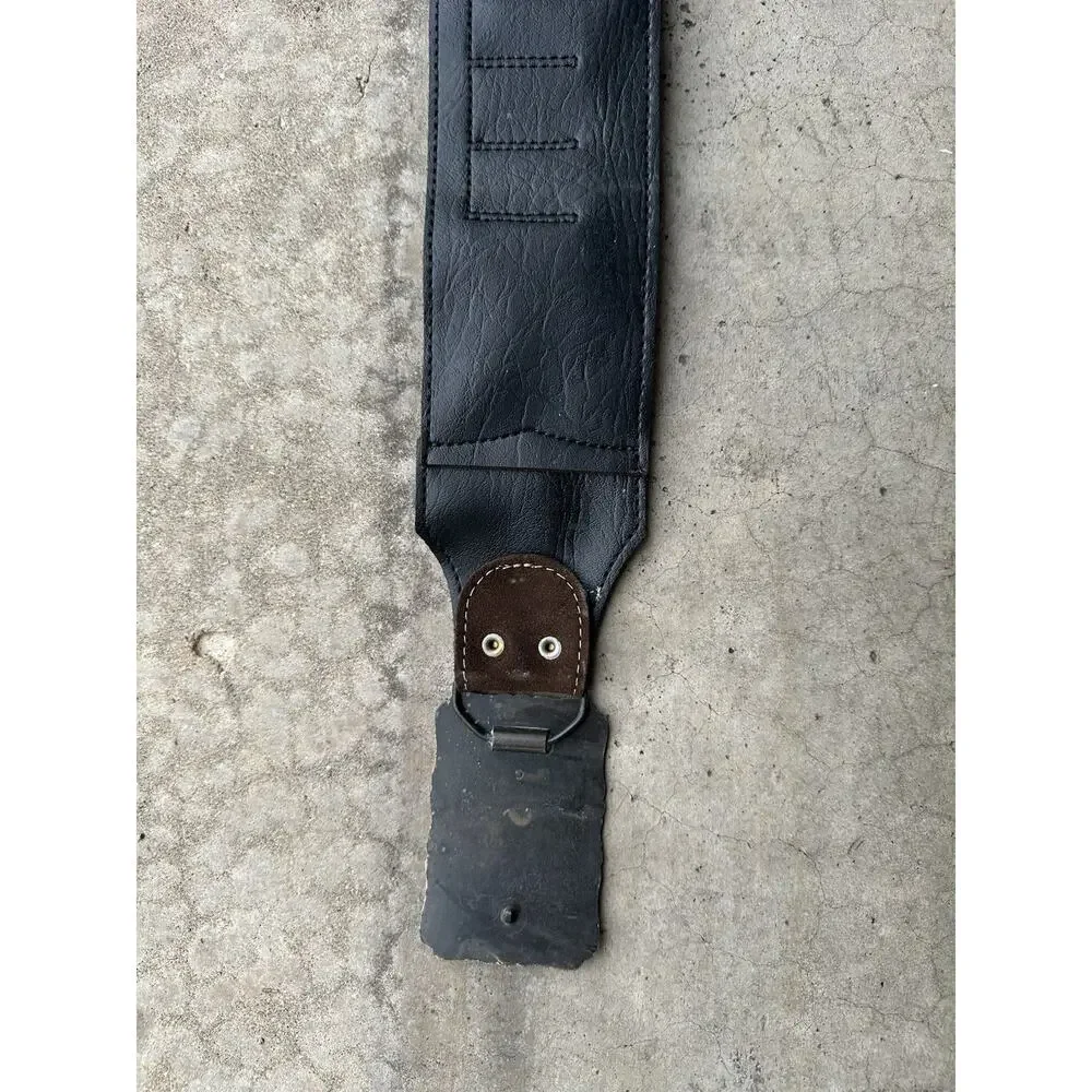 Vintage Underberg Leather Suede Gun Bandolier Cowboy Belt Buckle Bitters VTG 70s